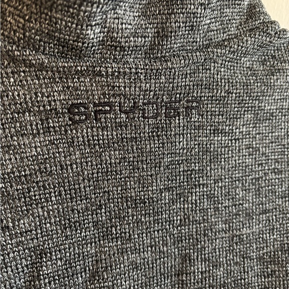 SPYDER Gait 1/2 Zip Sweater Pullover Gray Black Jacket Size Medium - Picture 6 of 7